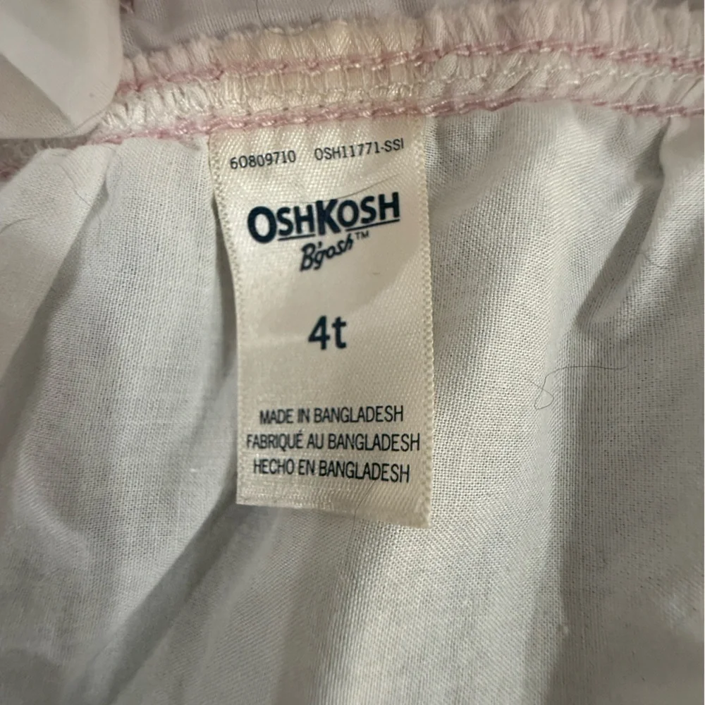 OshKosh B’gosh Baby Girls Size 4T Overall Skirt – Bunny Face/Tail Glitter Tutu